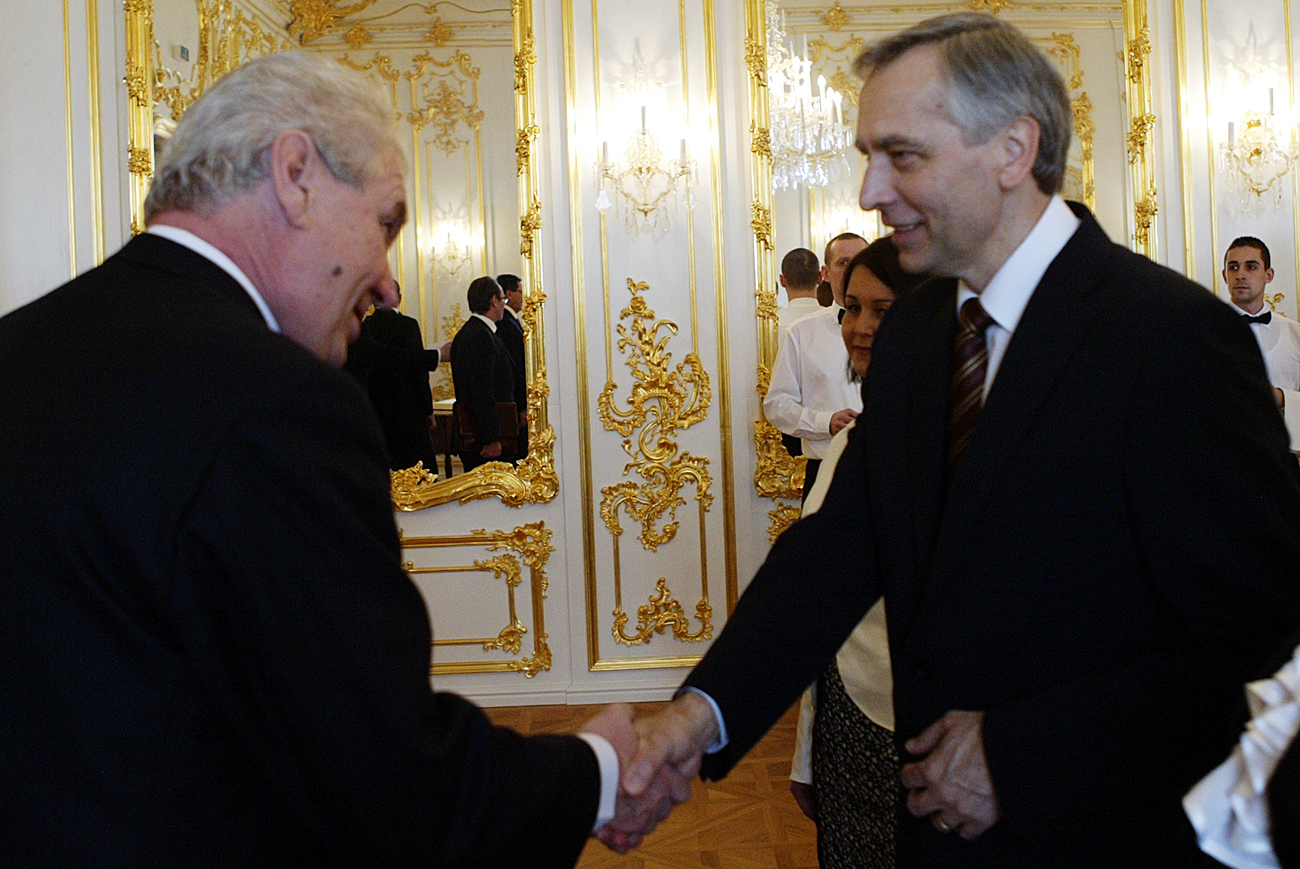 Podpredseda NR SR Ján Figeľ na slávnostnom prijatí Miloša Zemana