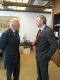 G. Verheugen na návšteve u Jána Figeľa