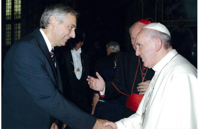 Jàn Figel con Papa Francesco