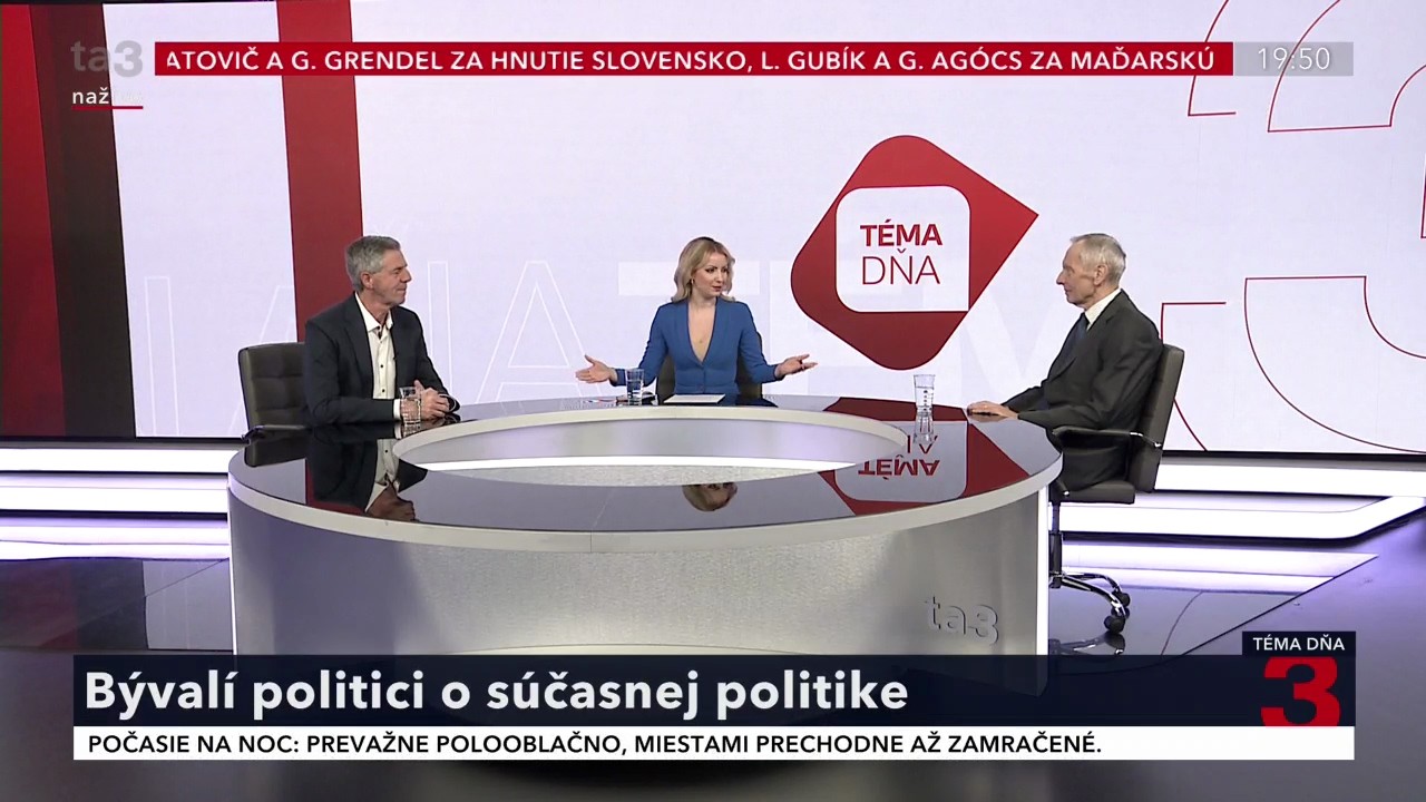 Bývalí politici o súčasnej politike – Ján Figeľ a Béla Bugár na Téme dňa v TA3